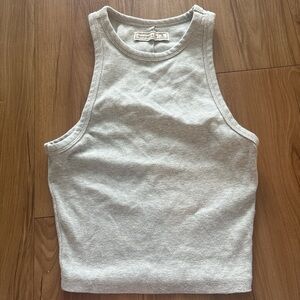 Abercrombie & Fitch Light Gray Ribbed Tank